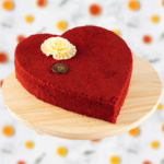 red velvet cake heart bg